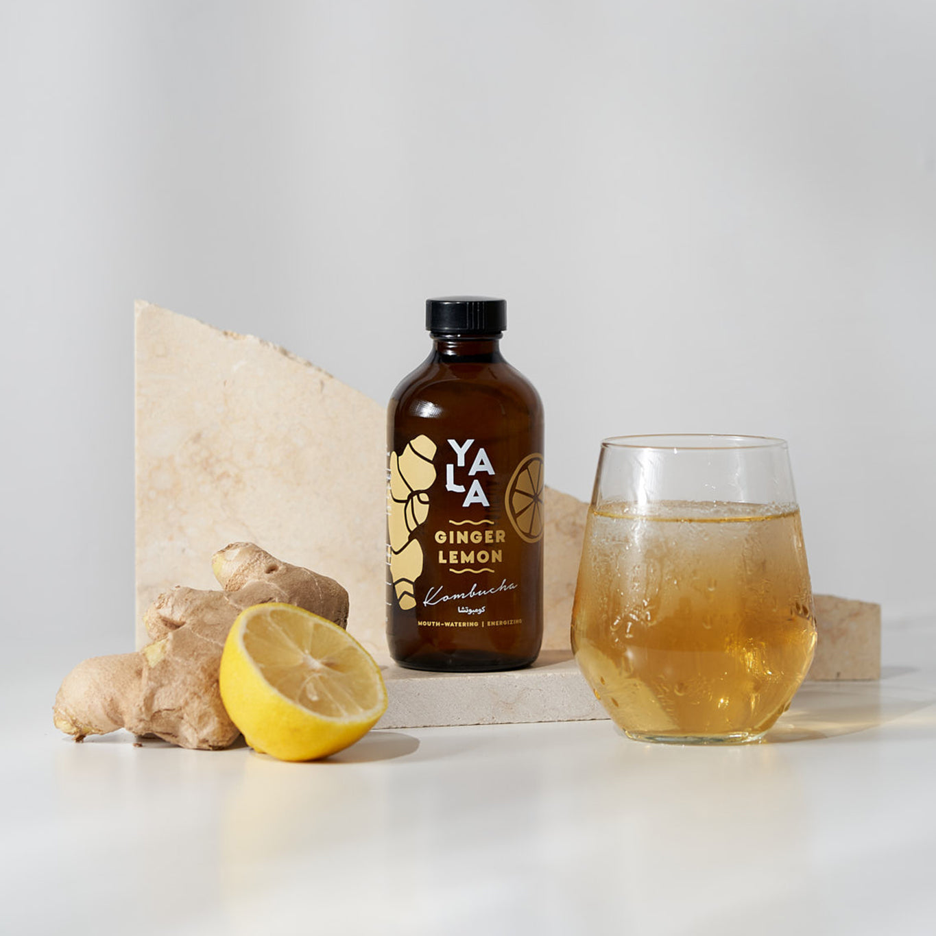 Ginger & Lemon Bottled Kombucha