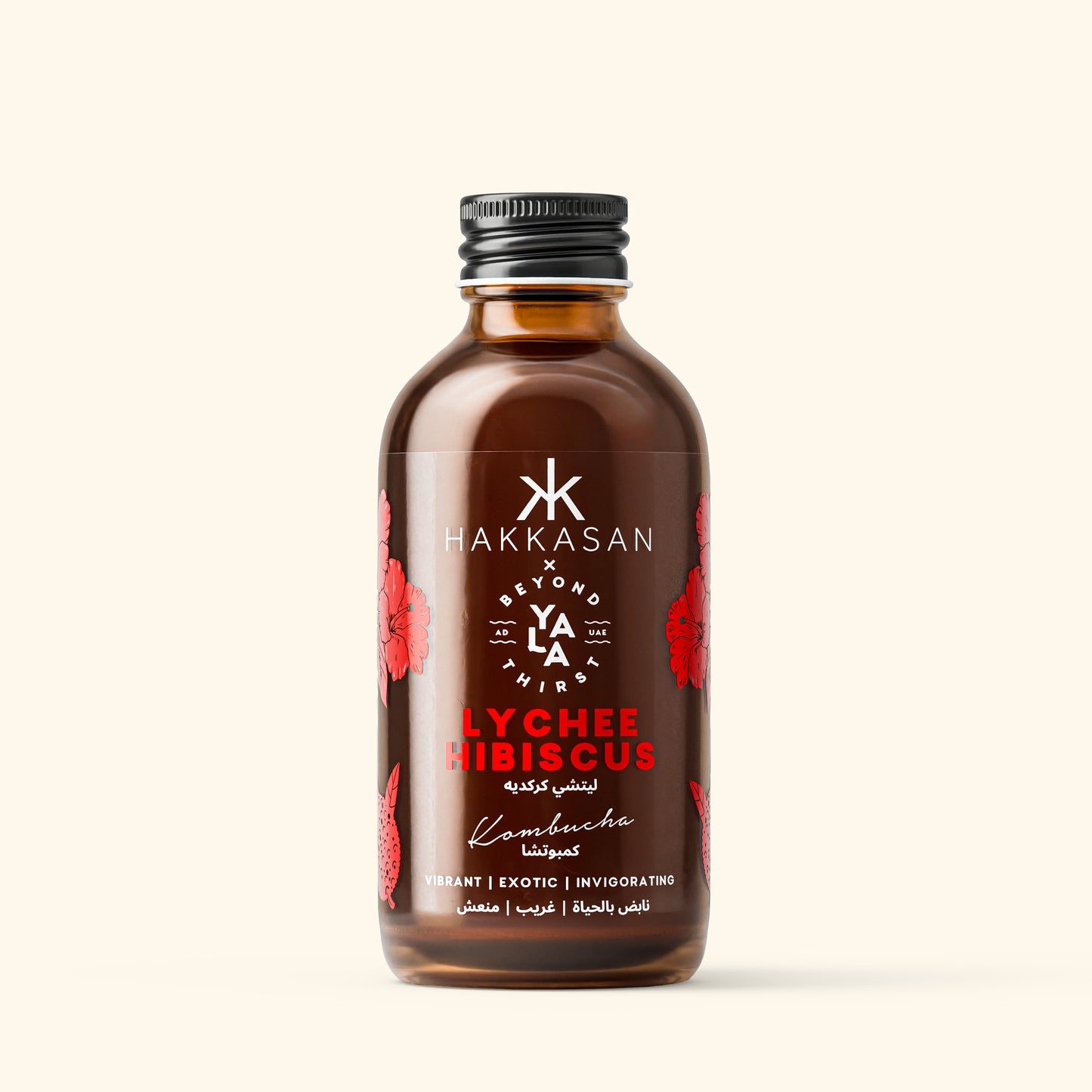Hakkasan lychee hibiscus bottle on a white background