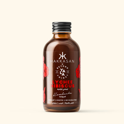 Hakkasan lychee hibiscus bottle on a white background