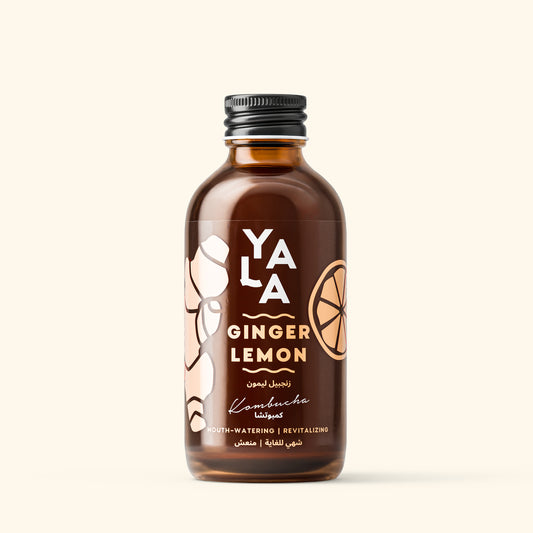 Ginger & Lemon Bottled Kombucha